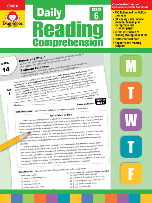 Title details for Daily Reading Comprehension, Grade 6 by Evan-Moor Educational Publishers - Available
